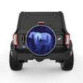 MAGICAL BEAR PEARL  WHITE CARBON FIBER TIRE COVER