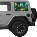 MAGICAL FAIRY FOREST QUARTER WINDOW DECAL FITS 2018+ JEEP WRANGLER 4 DOOR HARD TOP JLU