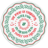 MAGIC OF CHRISTMAS PEARL  WHITE CARBON FIBER TIRE COVER
