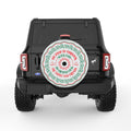 MAGIC OF CHRISTMAS PEARL  WHITE CARBON FIBER TIRE COVER