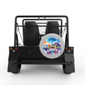MAINE SILVER CARBON FIBER TIRE COVER FOR MOKE
