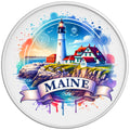MAINE WHITE TIRE COVER