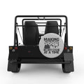 MAKING MEMORIES ONE CAMPSITE AT A TIME SILVER CARBON FIBER TIRE COVER FOR MOKE
