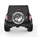 MAKING MEMORIES ONE CAMPSITE AT THE TIME BLACK CARBON FIBER TIRE COVER