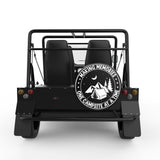 MAKING MEMORIES ONE CAMPSITE AT THE TIME BLACK TIRE COVER FOR MOKE