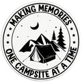 MAKING MEMORIES ONE CAMPSITE AT THE TIME PEARL  WHITE CARBON FIBER TIRE COVER