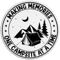 MAKING MEMORIES ONE CAMPSITE AT THE TIME WHITE TIRE COVER