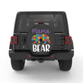 MAMA BEAR BLACK CARBON FIBER TIRE COVER