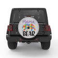 MAMA BEAR WHITE TIRE COVER