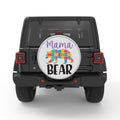 MAMA BEAR BLACK TIRE COVER