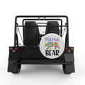 MAMA BEAR WHITE CARBON FIBER TIRE COVER FOR MOKE