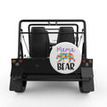 MAMA BEAR WHITE TIRE COVER FOR MOKE