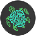 MANDALA TURTLE PEARL  WHITE CARBON FIBER TIRE COVER