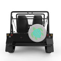 MANDALA TURTLE SILVER CARBON FIBER TIRE COVER FOR MOKE