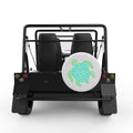 MANDALA TURTLE WHITE CARBON FIBER TIRE COVER FOR MOKE