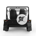 MANTA RAY WHITE CARBON FIBER TIRE COVER FOR MOKE