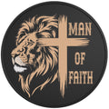 MAN OF FAITH BLACK TIRE COVER
