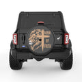 MAN OF FAITH BLACK CARBON FIBER TIRE COVER