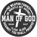 MAN OF GOD BLACK CARBON FIBER TIRE COVER
