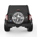 MAN OF GOD BLACK CARBON FIBER TIRE COVER