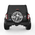MAN OF GOD BLACK TIRE COVER