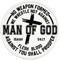 MAN OF GOD PEARL  WHITE CARBON FIBER TIRE COVER