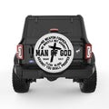 MAN OF GOD PEARL  WHITE CARBON FIBER TIRE COVER