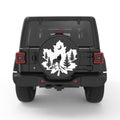 MAPLE LEAF WOLF BLACK CARBON FIBER TIRE COVER