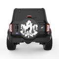 MAPLE LEAF WOLF BLACK CARBON FIBER TIRE COVER