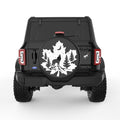 MAPLE LEAF WOLF BLACK TIRE COVER
