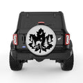 MAPLE LEAF WOLF SILVER CARBON FIBER TIRE COVER