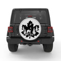 MAPLE LEAF WOLF SILVER CARBON FIBER TIRE COVER
