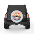 MARYLAND SILVER CARBON FIBER TIRE COVER