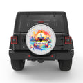 MARYLAND SILVER CARBON FIBER TIRE COVER