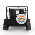 MARYLAND WHITE CARBON FIBER TIRE COVER FOR MOKE