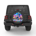 MASSACHUSETTS BLACK CARBON FIBER TIRE COVER