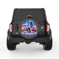 MASSACHUSETTS BLACK CARBON FIBER TIRE COVER