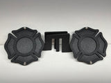 MALTESE CROSS FOOT PEGS FOR JEEP WRANGLER AND JEEP GLADIATOR in Black Color