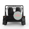 MELE KALIKIMAKA SILVER CARBON FIBER TIRE COVER FOR MOKE
