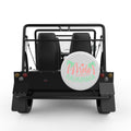 MELE KALIKIMAKA WHITE CARBON FIBER TIRE COVER FOR MOKE