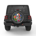 MENTAL HEALTH MATTERS PEARL  WHITE CARBON FIBER TIRE COVER