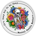 MENTAL HEALTH MATTERS WHITE TIRE COVER