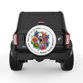 MENTAL HEALTH MATTERS WHITE TIRE COVER