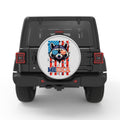 MERICA CUTE RACCOON BLACK TIRE COVER
