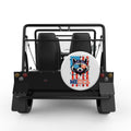 MERICA CUTE RACCOON WHITE TIRE COVER FOR MOKE