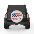 MERICA SILVER CARBON FIBER TIRE COVER