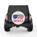 MERICA PEARL  WHITE CARBON FIBER TIRE COVER