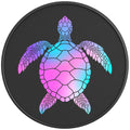 MERMAID COLORED SEA TURTLE BLACK CARBON FIBER TIRE COVER