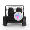 MERMAID COLORED SEA TURTLE WHITE CARBON FIBER TIRE COVER FOR MOKE