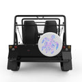MERMAID SCALES SEA TURTLE WHITE CARBON FIBER TIRE COVER FOR MOKE